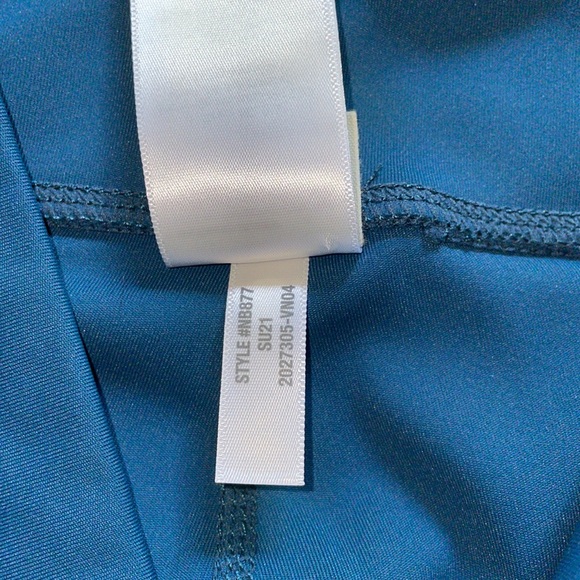 Madewell MWL High Rise Leggings Dark Teal Blue Size Medium - Picture 5 of 8